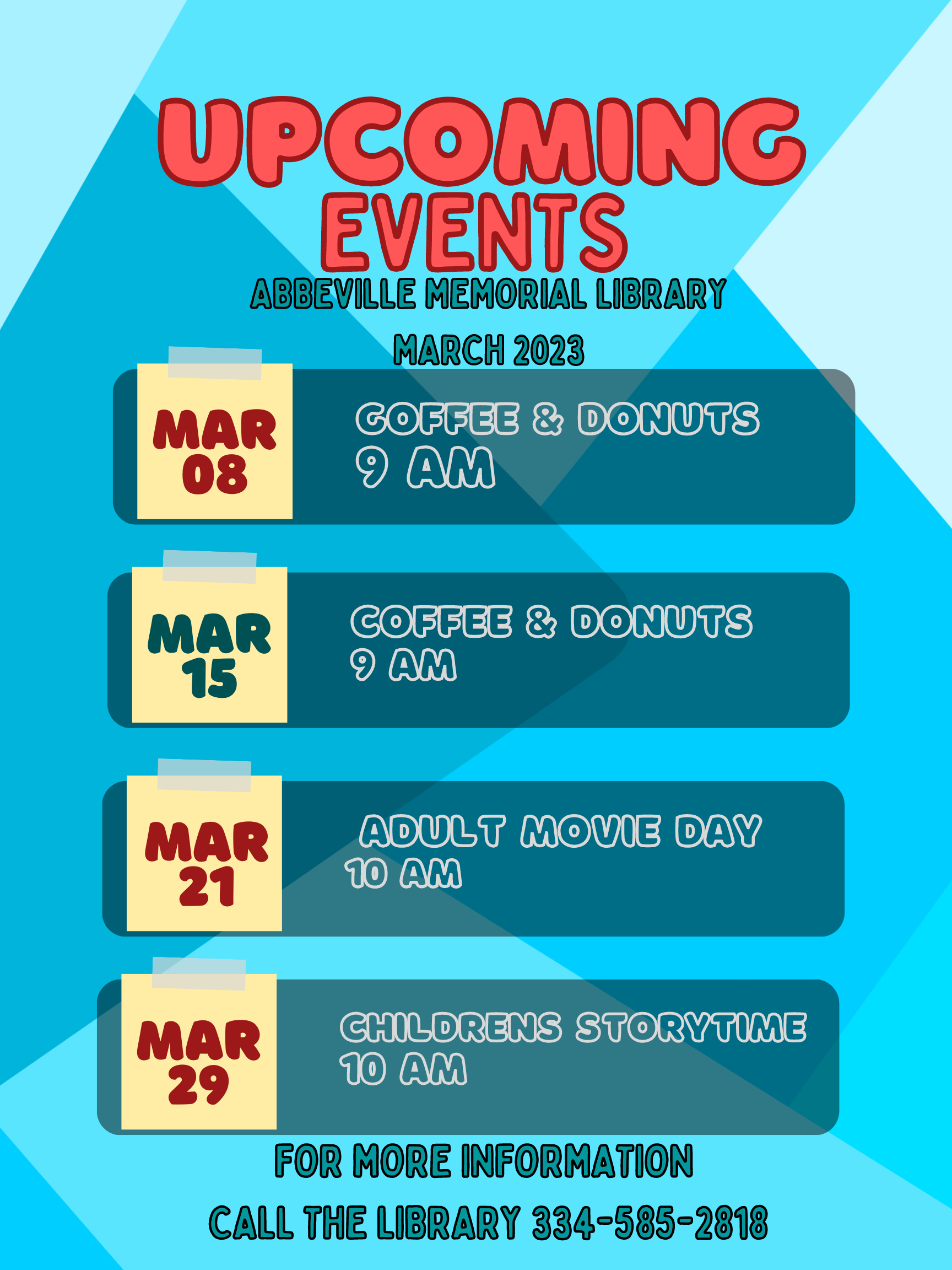 Events Abbeville Memorial Library