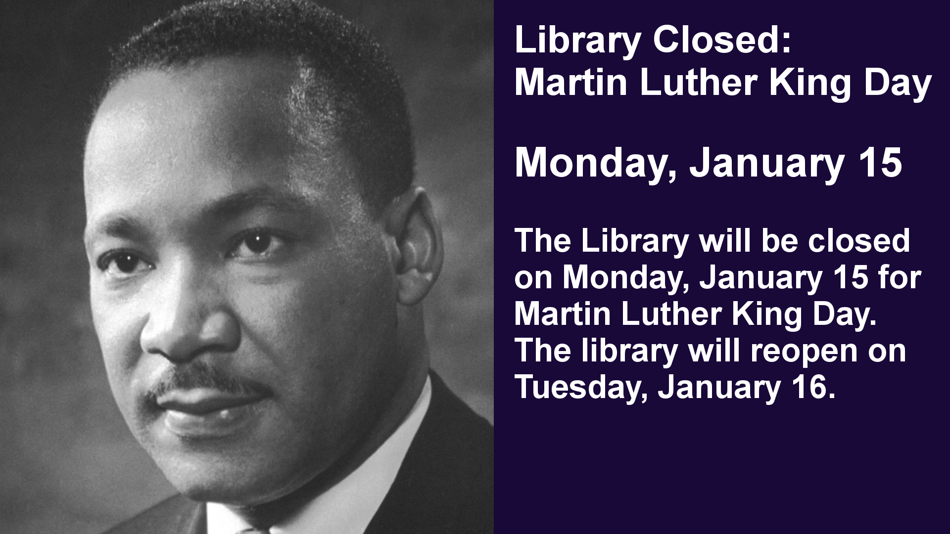 Dr. Martin Luther King. Abbeville Memorial Library
